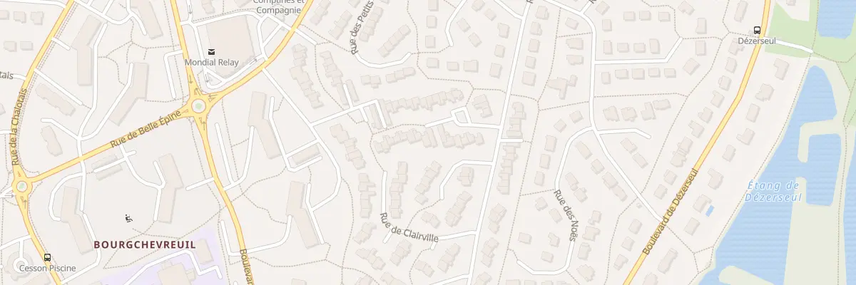 Plan du 109 Rue de Clairville à Cesson-Sévigné