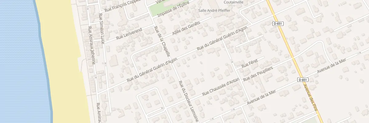 Plan du 34 Rue Général Guérin d’Agon à Agon-Coutainville