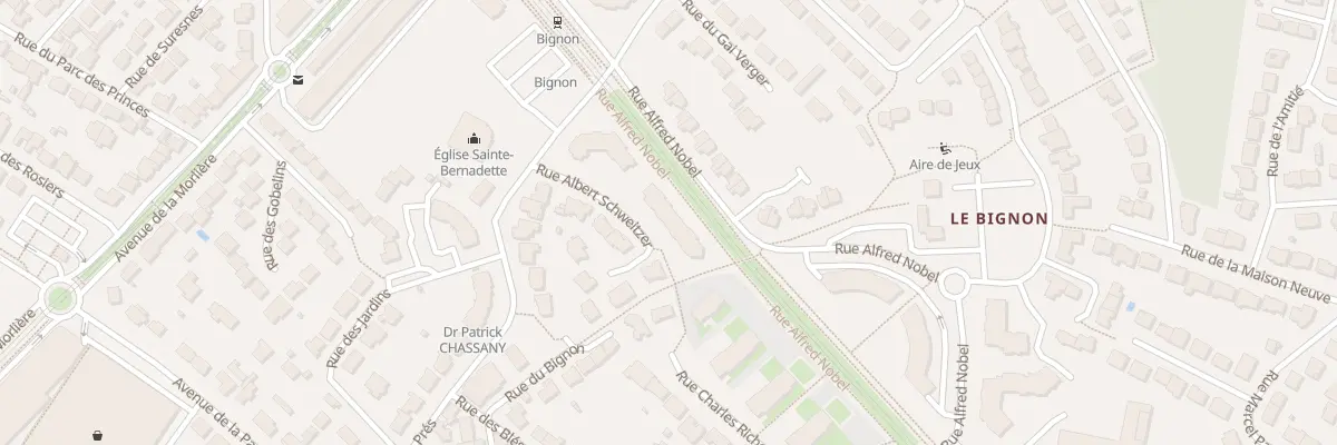 Plan du 7 Rue Albert Schweitzer à Orvault