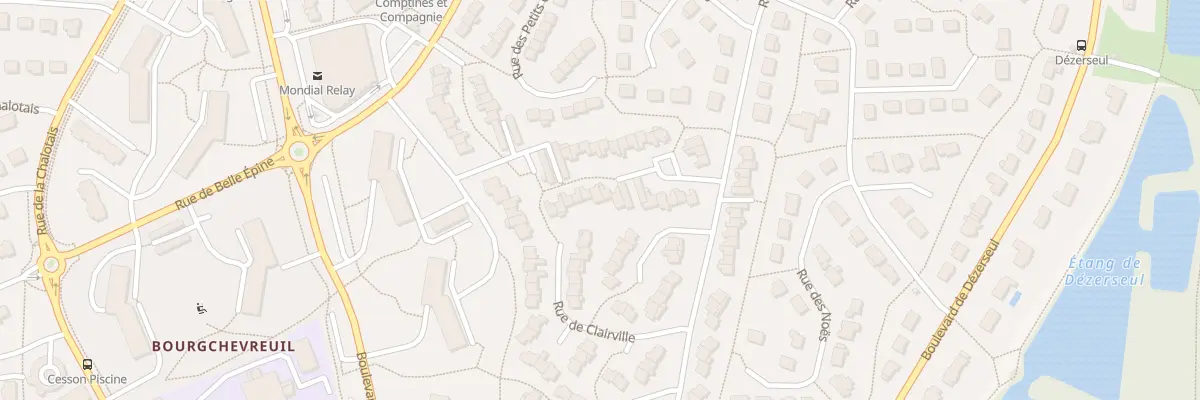 Plan du 169 Rue de Belle Epine à Cesson-Sévigné