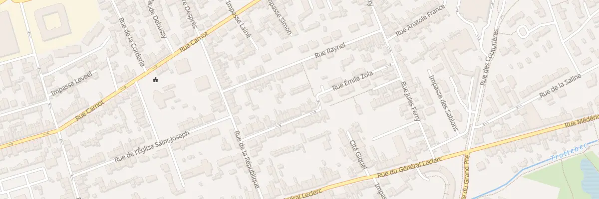 Plan du 19 Rue Emile Zola - Tourlaville à Cherbourg-en-Cotentin