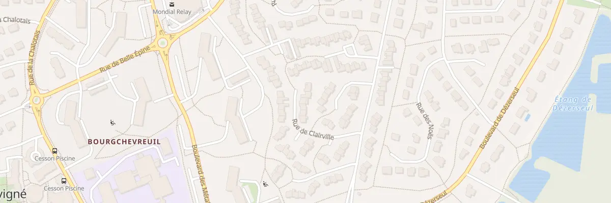 Plan du 65 Rue de Clairville à Cesson-Sévigné