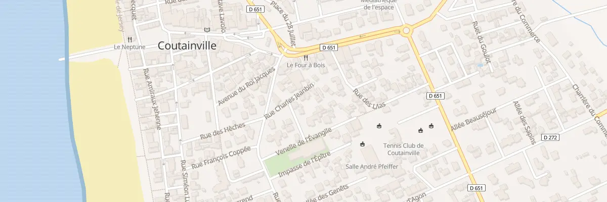 Plan du 6 Rue Charles Jeanbin à Agon-Coutainville