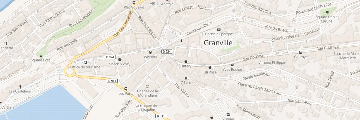 Plan du 1 Rue Couraye à Granville