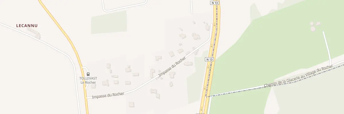 Plan du 27 Le Rocher à Tollevast