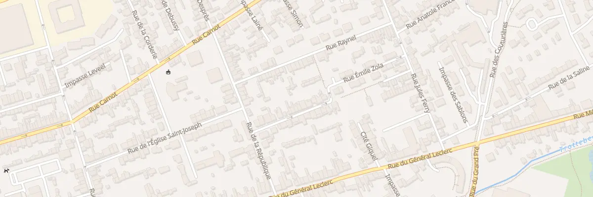 Plan du 13 Rue Emile Zola - Tourlaville à Cherbourg-en-Cotentin