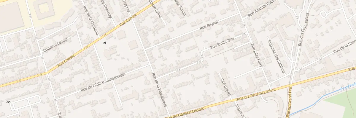 Plan du 9T Rue Emile Zola - Tourlaville à Cherbourg-en-Cotentin