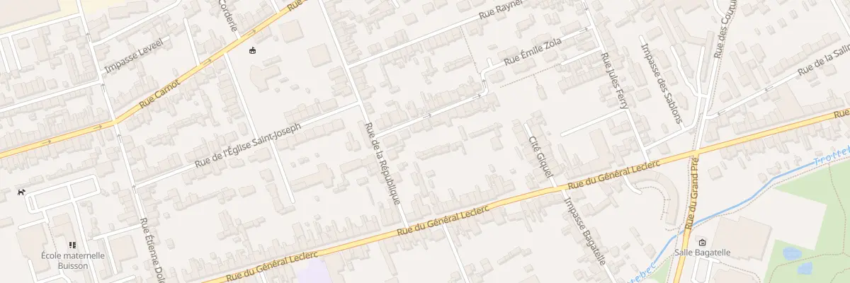 Plan du 6 Rue Emile Zola - Tourlaville à Cherbourg-en-Cotentin