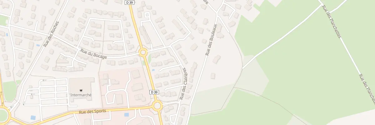 Plan du 13 Rue des clairières à Grandchamp-des-Fontaines