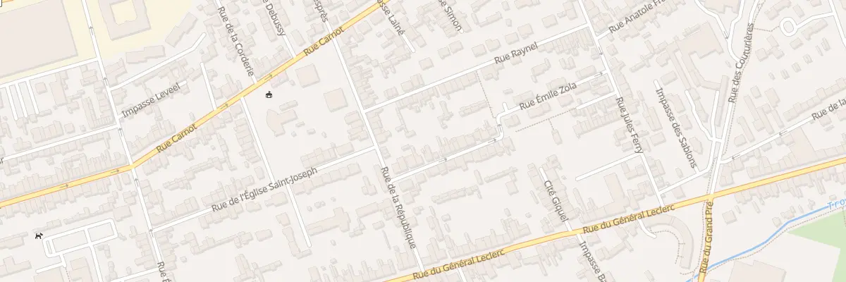 Plan du 9 Rue Emile Zola - Tourlaville à Cherbourg-en-Cotentin