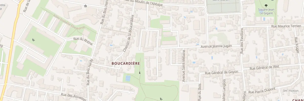 Plan de la Rue de l’Abbaye à Nantes