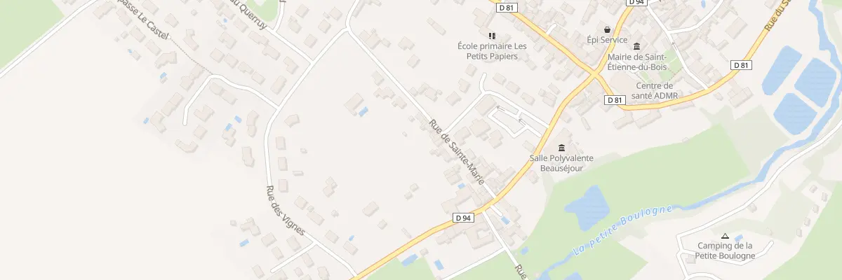 Plan du 16 Rue de Ste Marie à Saint-Étienne-du-Bois