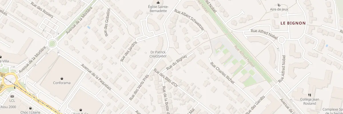 Plan du 5 Rue du Bignon à Orvault