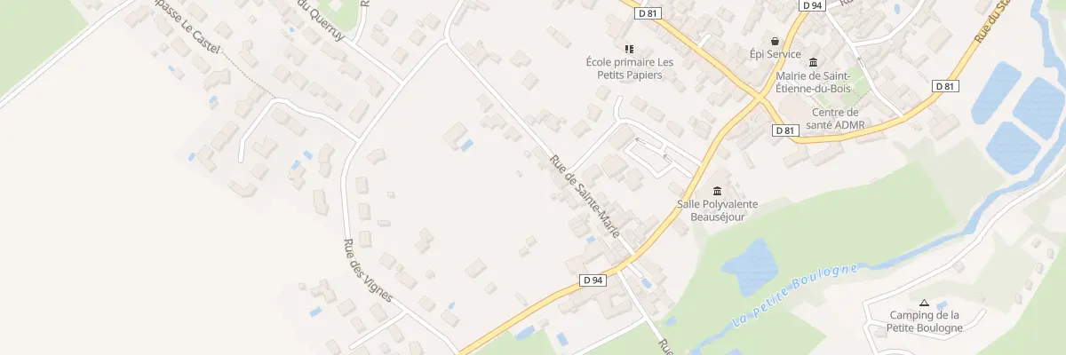 Plan du 14 Rue de Ste Marie à Saint-Étienne-du-Bois