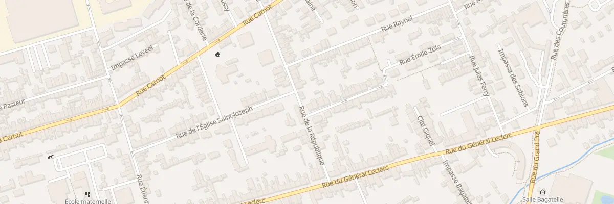 Plan du 1 Rue Emile Zola - Tourlaville à Cherbourg-en-Cotentin