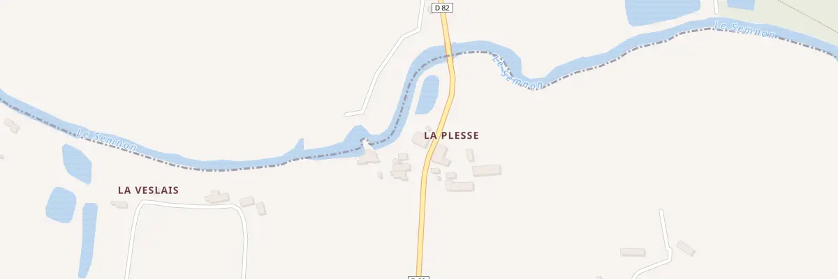 Plan du 5375 La Plesse à Ercé-en-Lamée