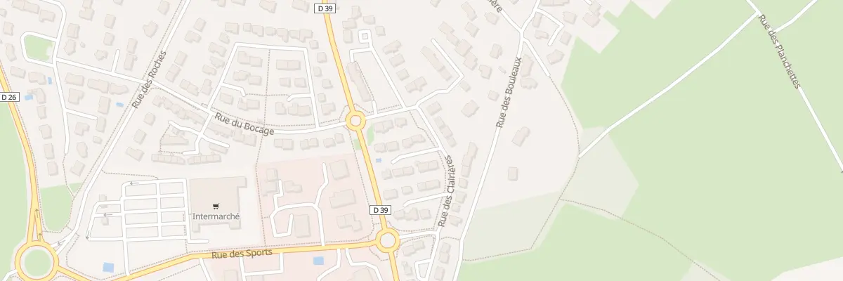 Plan du 8 Rue des clairières à Grandchamp-des-Fontaines