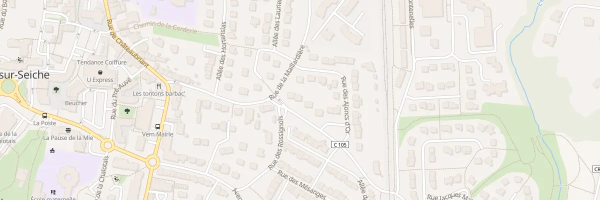 Plan du 3 Rue des Perrières à Vern-sur-Seiche