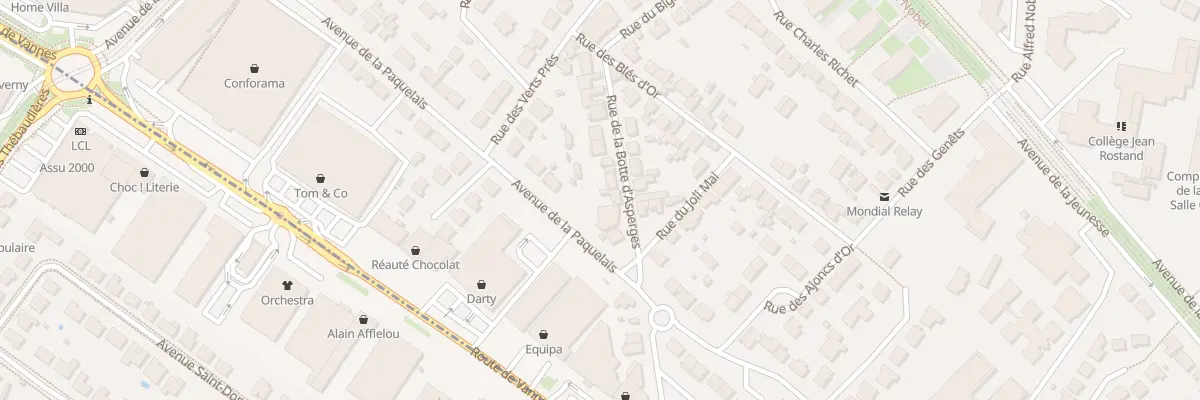 Plan du 19 Rue de la Botte d’Asperges à Orvault