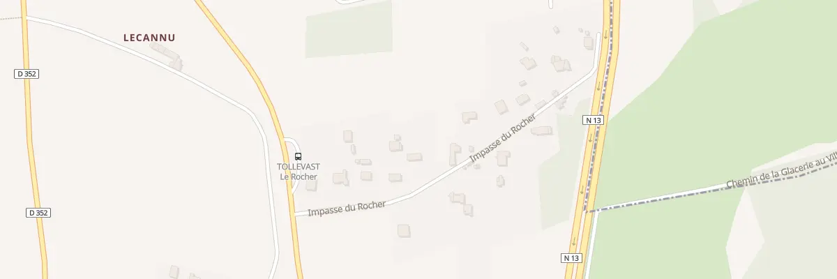 Plan du 13 Le Rocher à Tollevast
