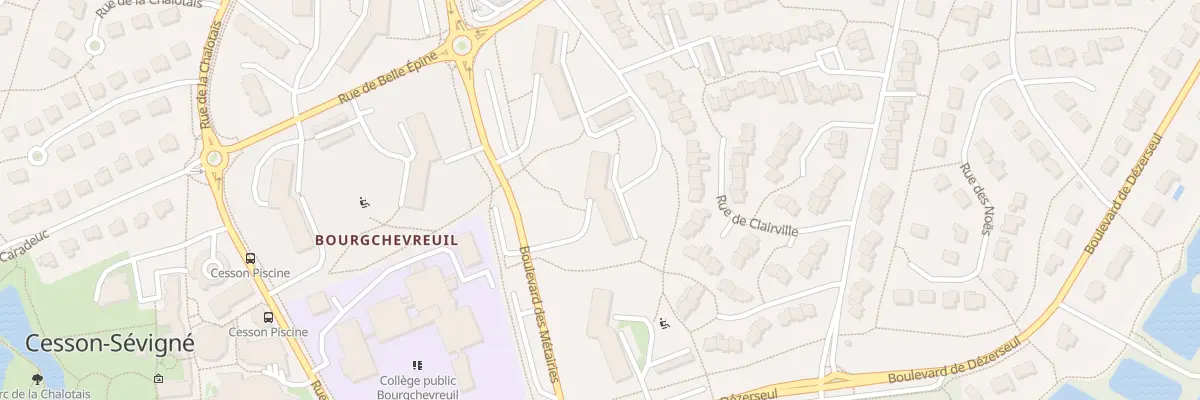 Plan du 4 Bd des Métairies à Cesson-Sévigné