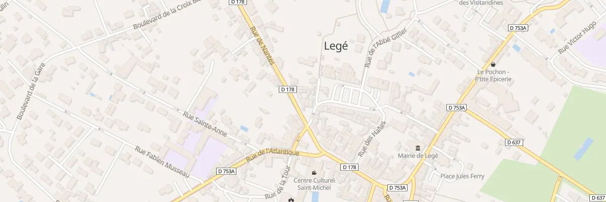 Plan du 2 Rue de Nantes à Legé