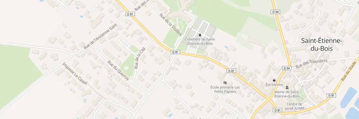 Plan du 1 Rue de Ste Marie à Saint-Étienne-du-Bois