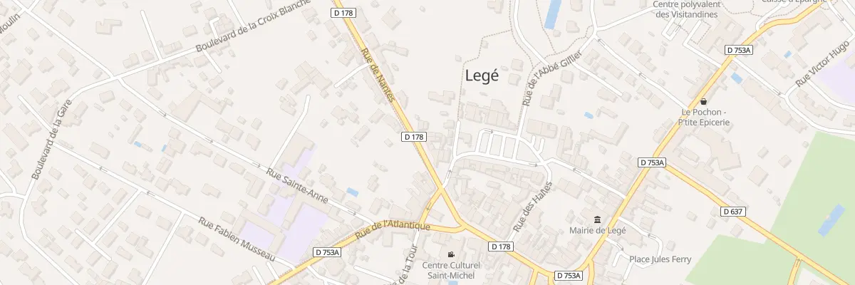 Plan du 6 Rue de Nantes à Legé