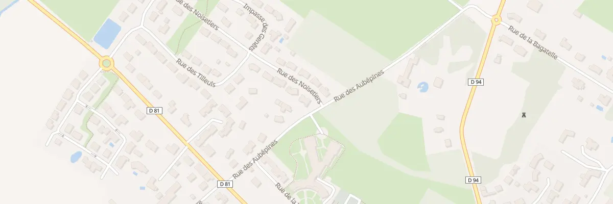 Plan du 1 Rue des noisetiers à Saint-Étienne-du-Bois