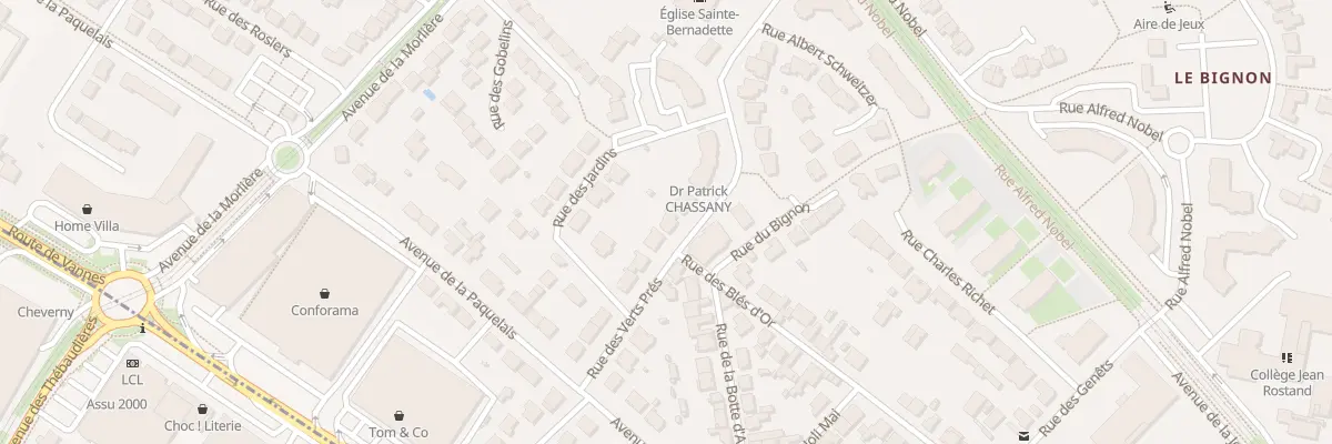 Plan du 66 Rue des Verts Prés à Orvault
