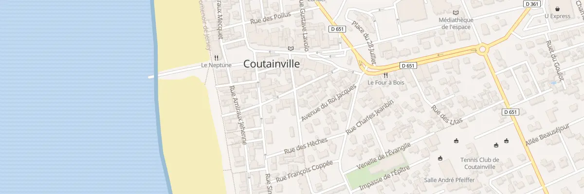 Plan du 16 Rue du Dr Hippolyte Jeanne à Agon-Coutainville