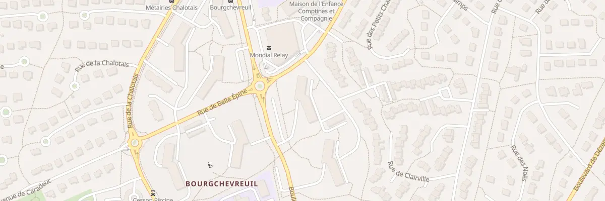 Plan du 6 Bd des Métairies à Cesson-Sévigné