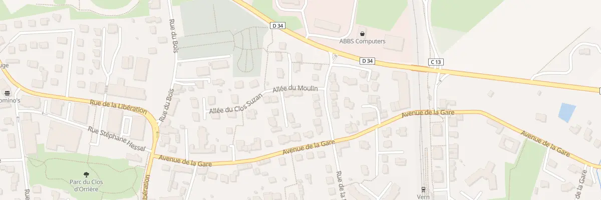 Plan du 1 All du Moulin à Vern-sur-Seiche