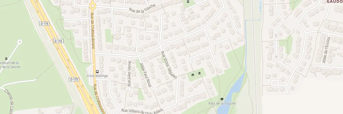 Plan du 1 Rue Victor Ségalen à Vern-sur-Seiche