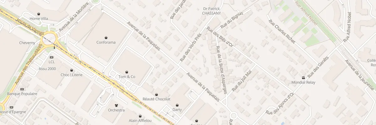 Plan du 81 Rue des Verts Prés à Orvault