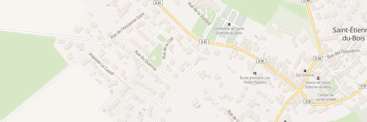 Plan du 6 Rue de Ste Marie à Saint-Étienne-du-Bois