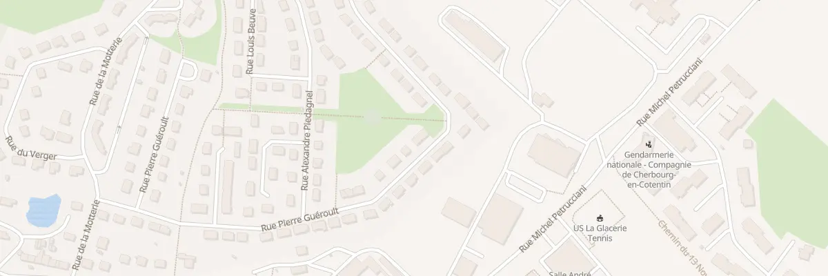 Plan du 30 Rue Pierre Gueroult La Glaceri à Cherbourg-en-Cotentin