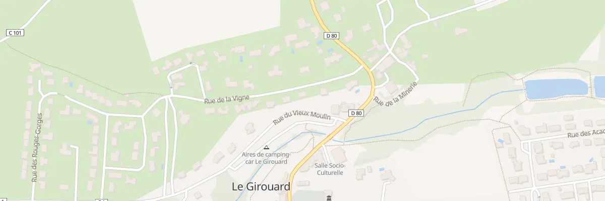 Plan du 5 Rue de la Vigne au Girouard
