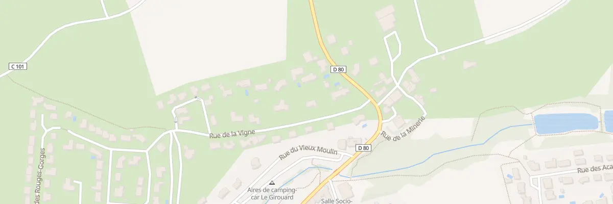 Plan du 6 Rue de la Vigne au Girouard