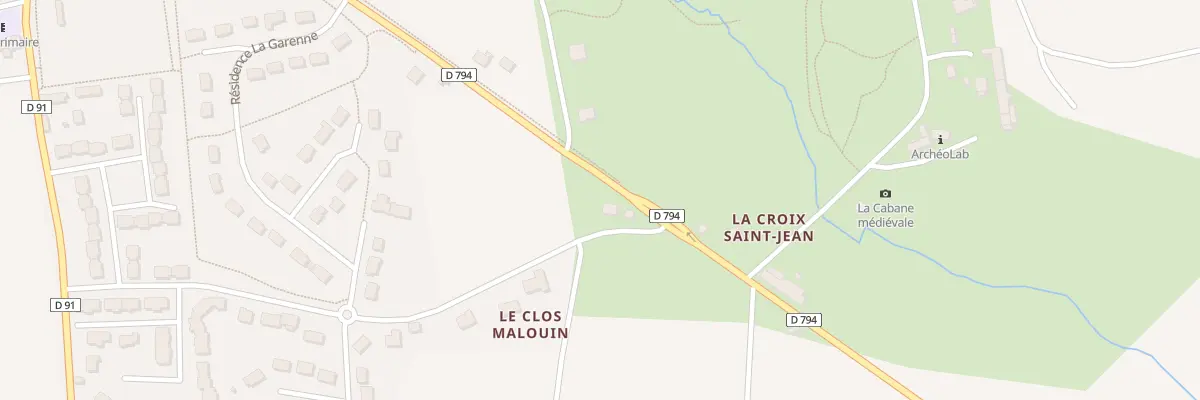 Plan du 5022 Le Châtel à Marcillé-Raoul