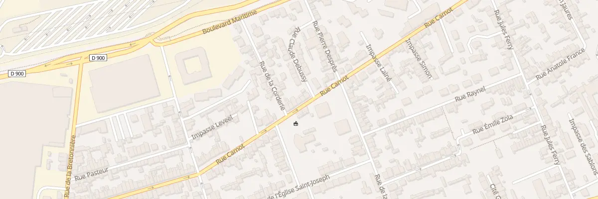 Plan du 91 Rue Carnot - Tourlaville à Cherbourg-en-Cotentin