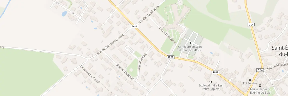 Plan du 2 Rue de la cité à Saint-Étienne-du-Bois