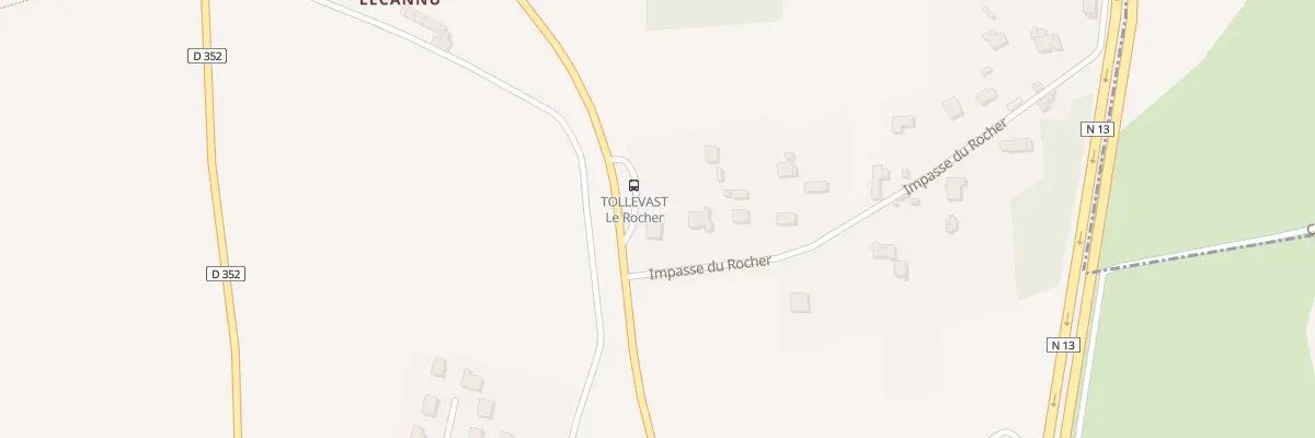 Plan du 3 Le Rocher à Tollevast
