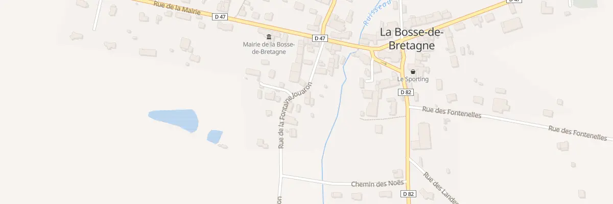 Plan du 9 Rue de la Fontaine Jouaron à La Bosse-de-Bretagne