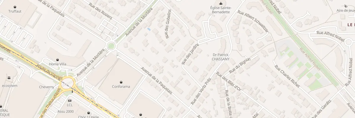 Plan du 12 Rue des Jardins à Orvault