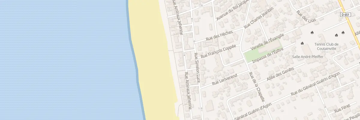 Plan du 38 Rue Amiraux Jehenne à Agon-Coutainville
