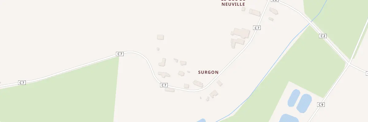 Plan de Surgon à Andouillé-Neuville