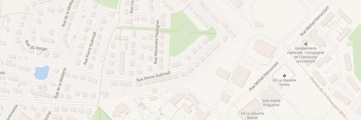 Plan du 22 Rue Pierre Gueroult La Glaceri à Cherbourg-en-Cotentin