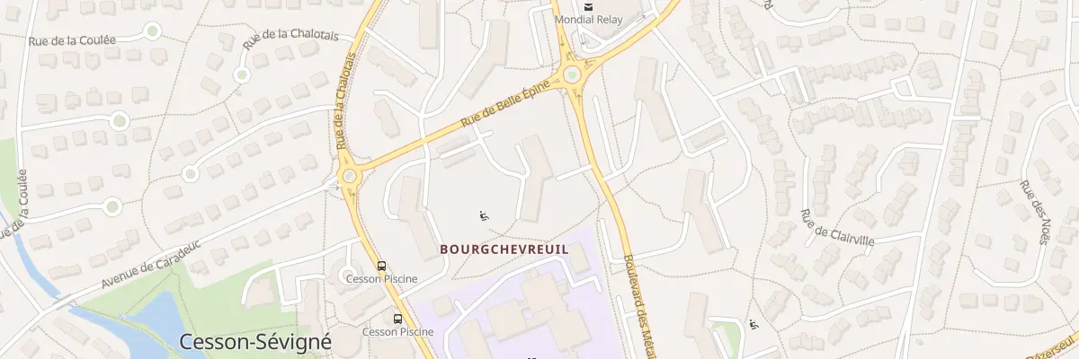 Plan du 3 Bd des Métairies à Cesson-Sévigné