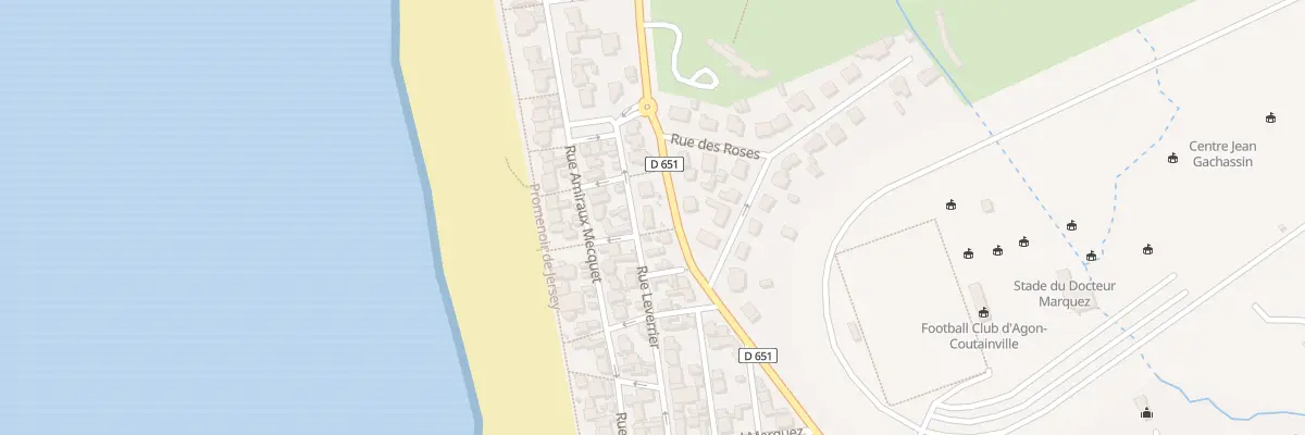 Plan du 35 Rue Leverrier à Agon-Coutainville